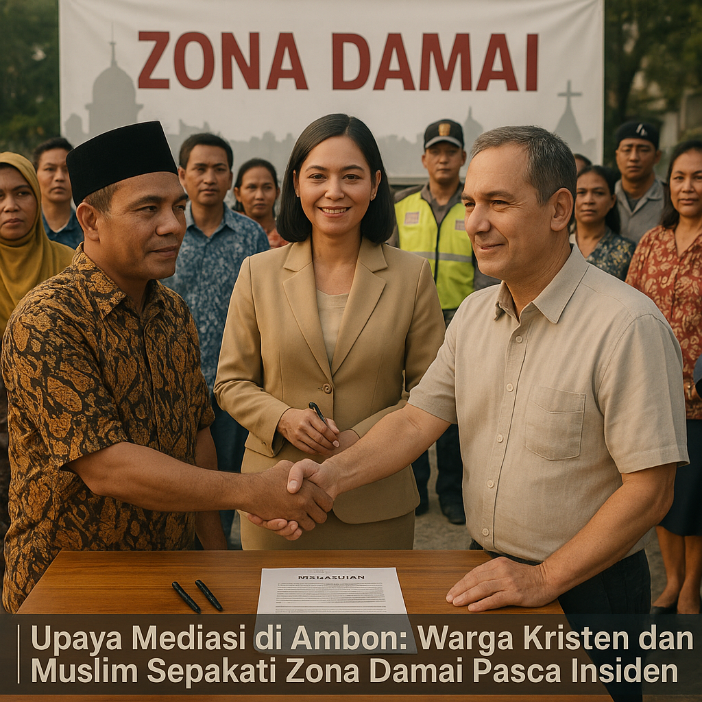 Upaya Mediasi di Ambon: Warga Kristen dan Muslim Sepakati Zona Damai Pasca Insiden