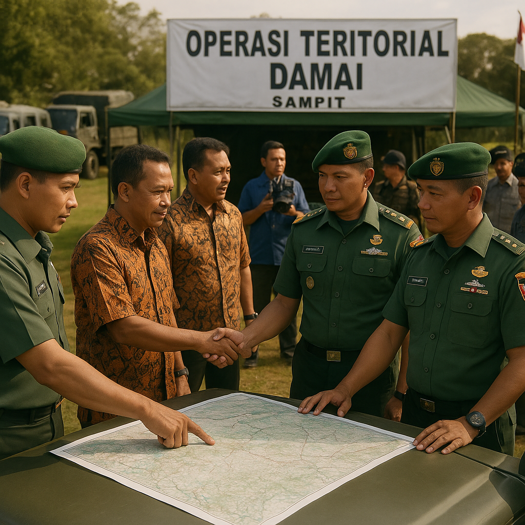 TNI AD Gelar Latihan Gabungan 'Operasi Teritorial Damai' di Sampit, Fokus pada Pencegahan Konflik Komunal