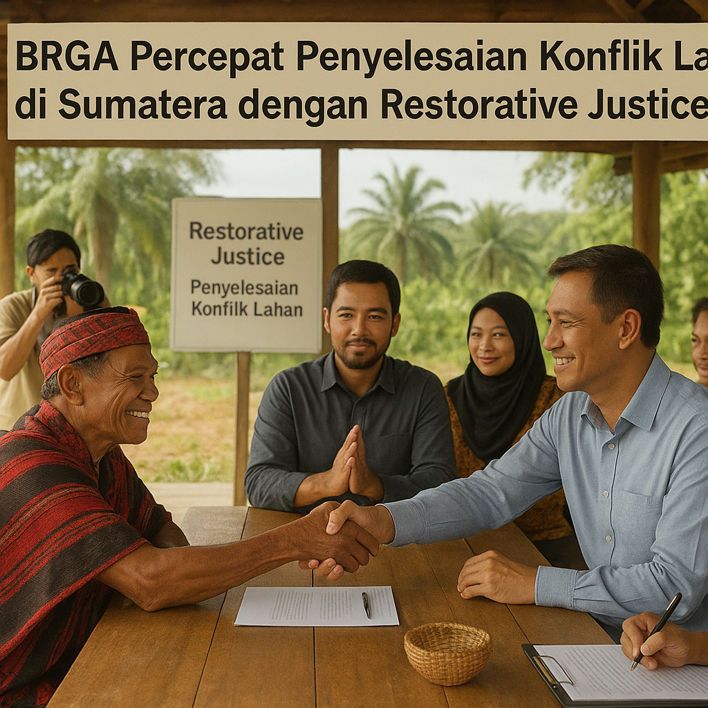 BRGA Percepat Penyelesaian Konflik Lahan di Sumatera dengan Restorative Justice