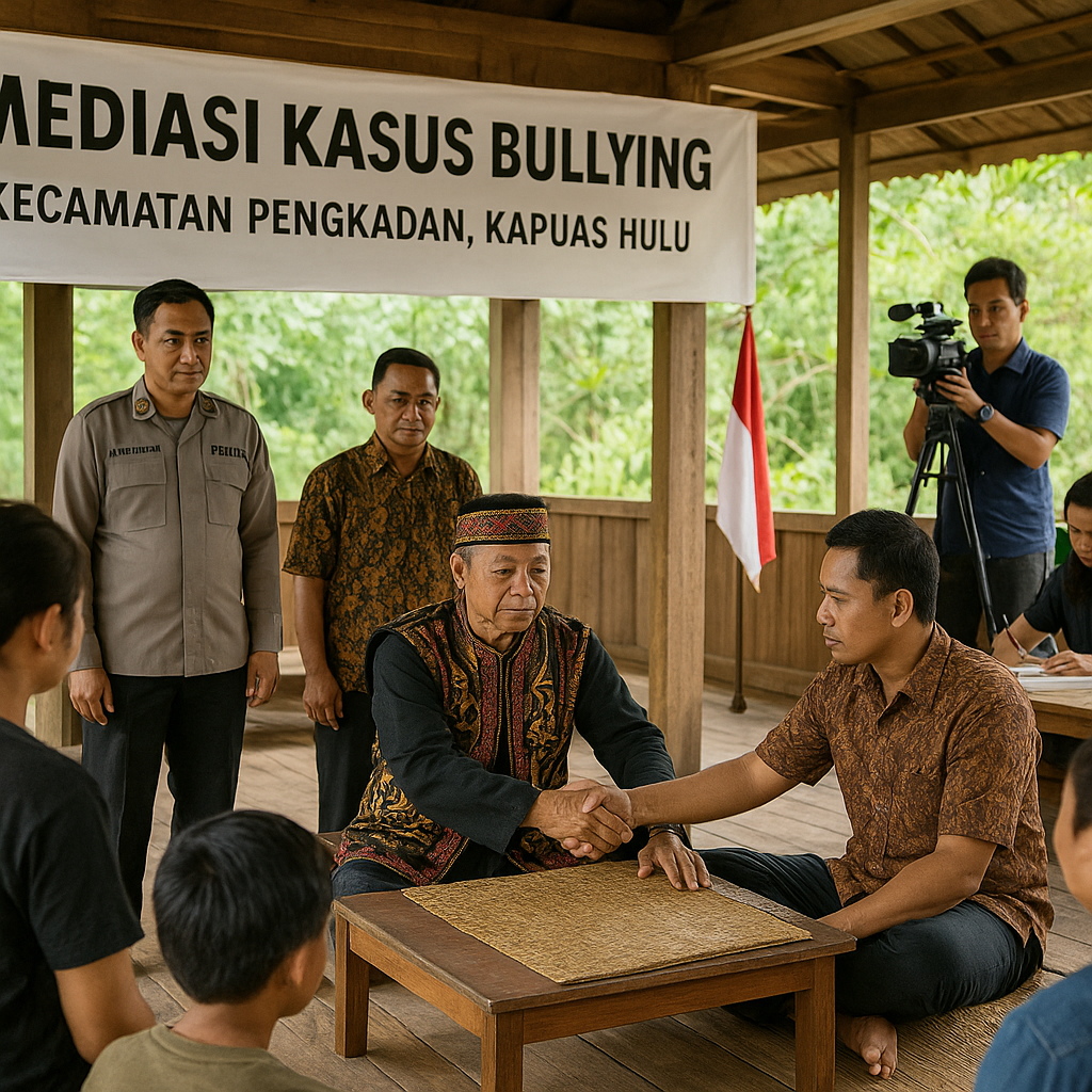Kasus Bullying Viral di Kapuas Hulu Diselesaikan dengan Mediasi dan Hukum Adat