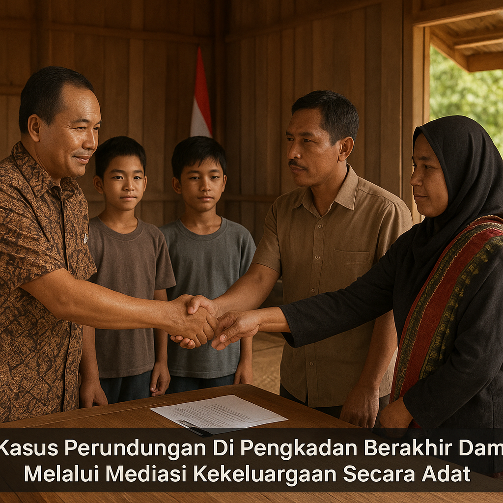 Kasus Perundungan Di Pengkadan Berakhir Damai Melalui Mediasi Kekeluargaan Secara Adat