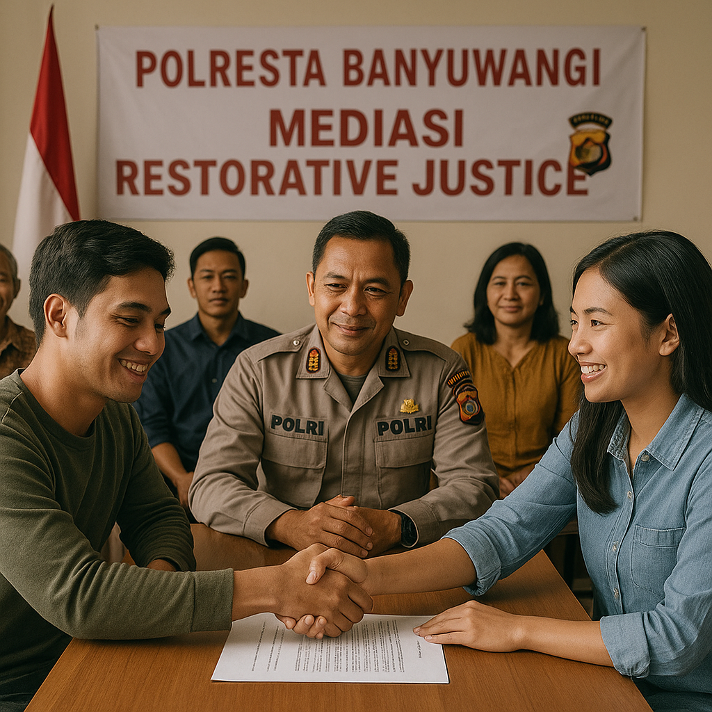 Polresta Banyuwangi Mediasi Kasus Penganiayaan hingga Damai, Restorative Justice Jadi Pilihan Penyelesaian