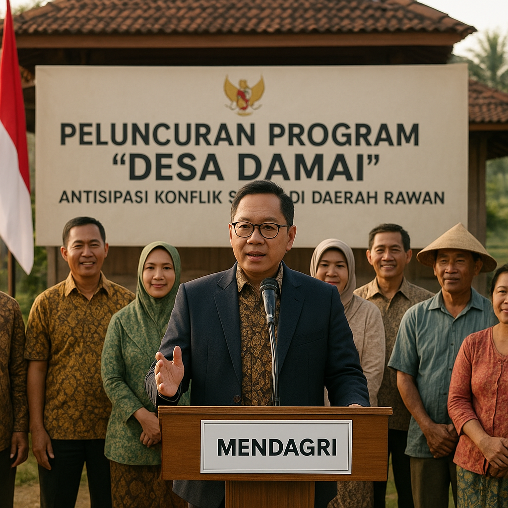 Mendagri Canangkan Program 'Desa Damai' untuk Antisipasi Konflik Sosial di Daerah Rawan