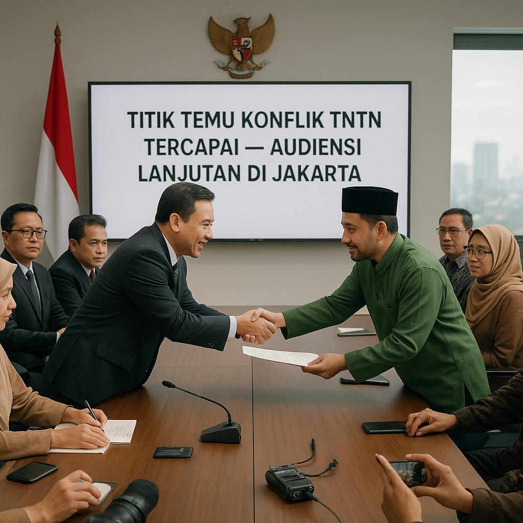 Titik Temu Konflik TNTN Tercapai, Audiensi Lanjutan Digelar di Jakarta