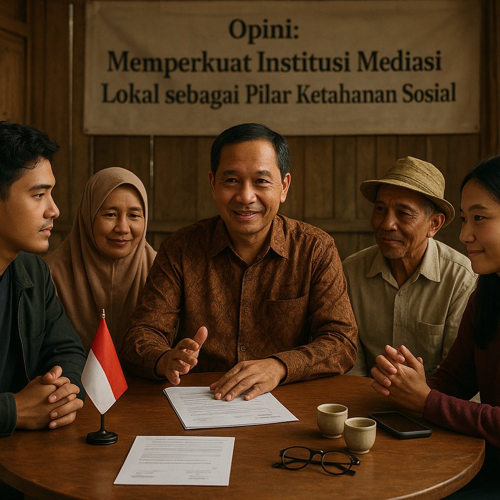 Opini: Memperkuat Institusi Mediasi Lokal sebagai Pilar Ketahanan Sosial