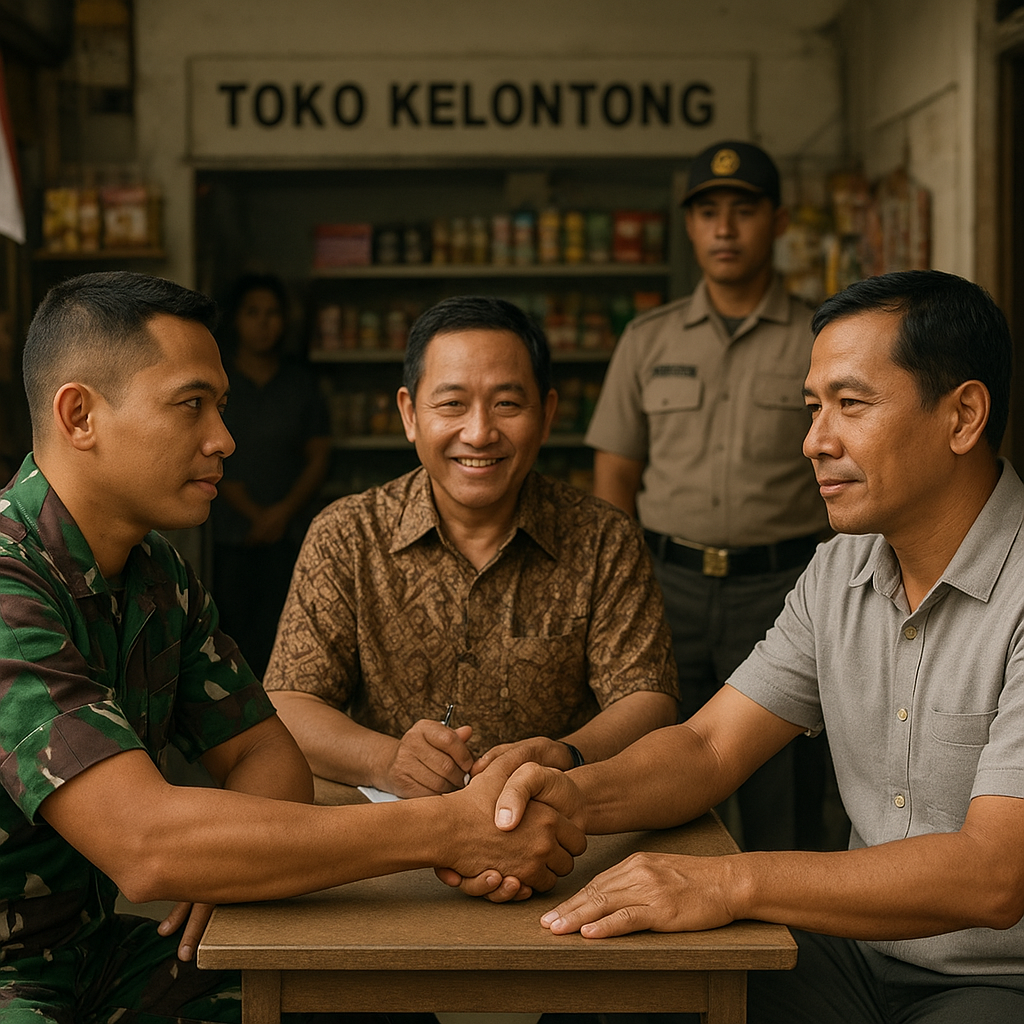 Mediasi Perselisihan Anggota TNI dan Penjaga Toko di Kemayoran Berakhir Damai Tanpa Tuntutan