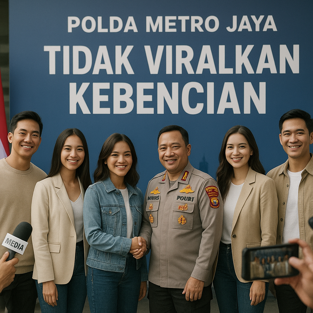 Polda Metro Jaya Gandeng Influencer untuk Kampanye 'Tidak Viralkan Kebencian'