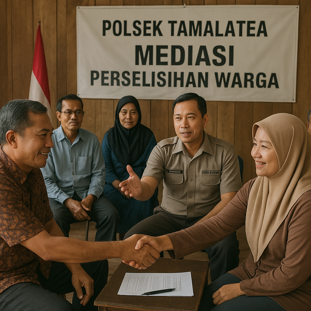 Polsek Tamalatea Mediasi Perselisihan Warga, Tempuh Jalan Damai