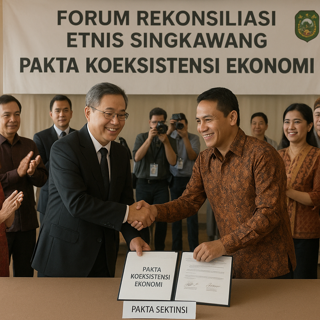 Forum Rekonsiliasi Etnis Tionghoa dan Pribumi di Singkawang Cetak Kesepakatan Bisnis Inklusif