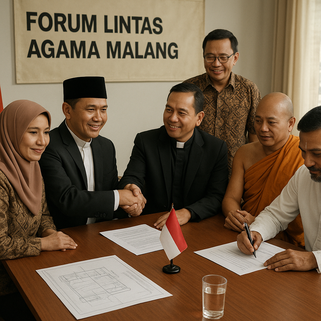 Forum Lintas Agama di Malang Sukses Mediasi Sengketa Pembangunan Tempat Ibadah