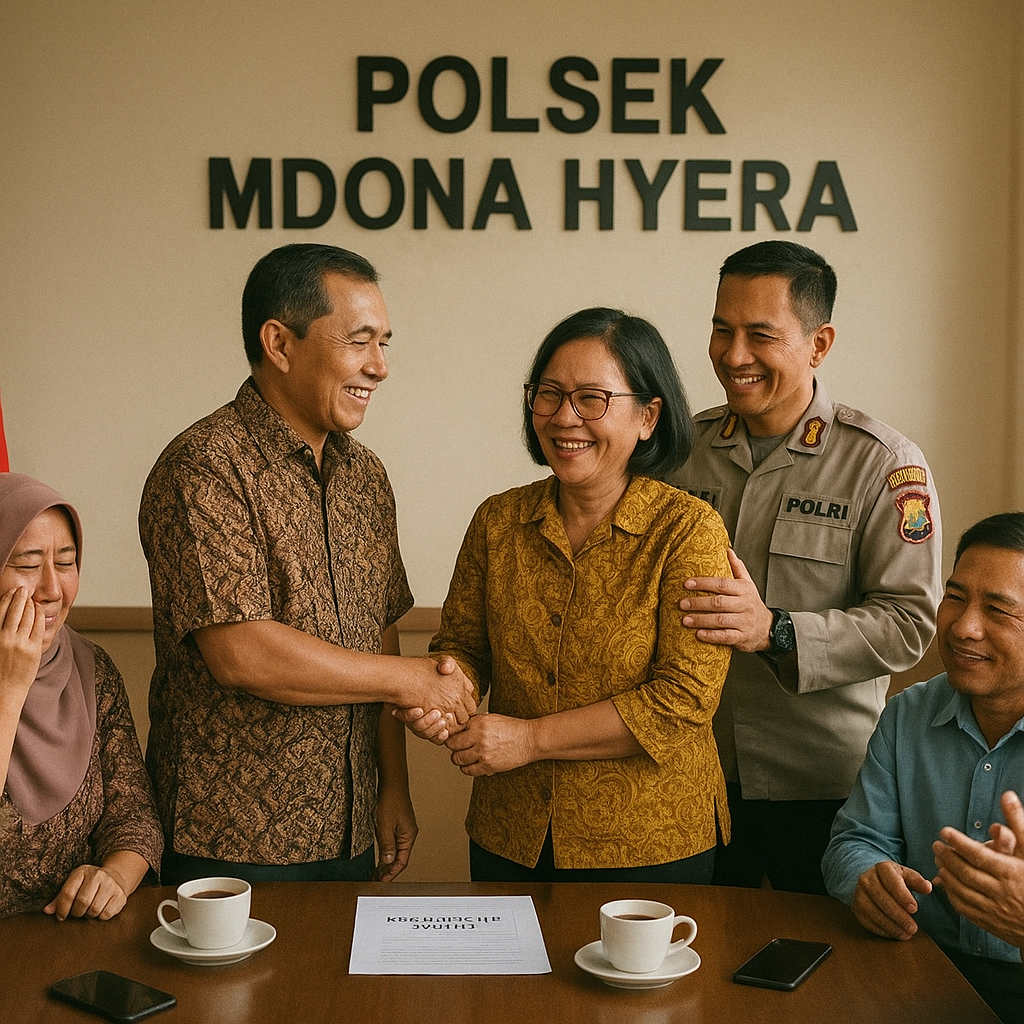 Polsek Mdona Hyera Kedepankan Restorative Justice, Perselisihan Antar Dewan Guru Berhasil Diselesaikan Secara Kekeluargaan