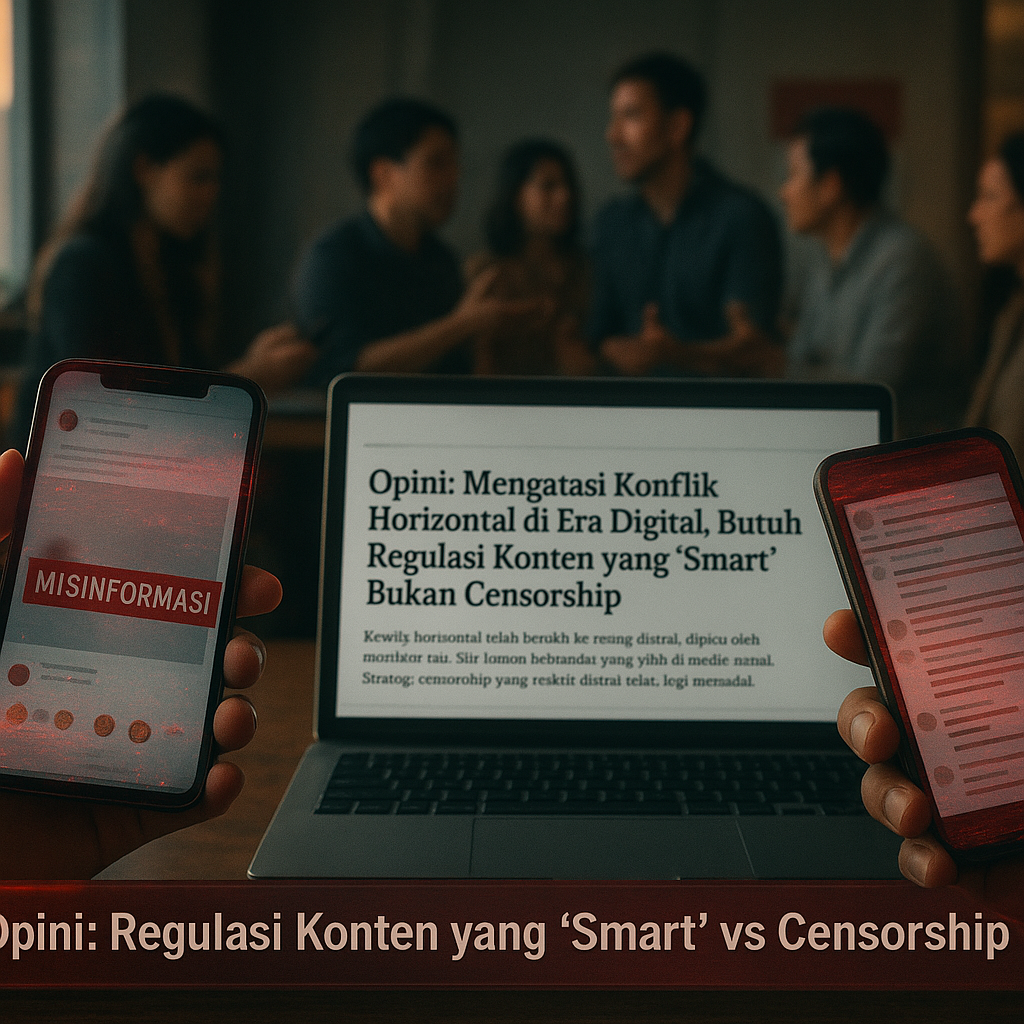 Opini: Mengatasi Konflik Horizontal di Era Digital, Butuh Regulasi Konten yang 'Smart' Bukan Censorship