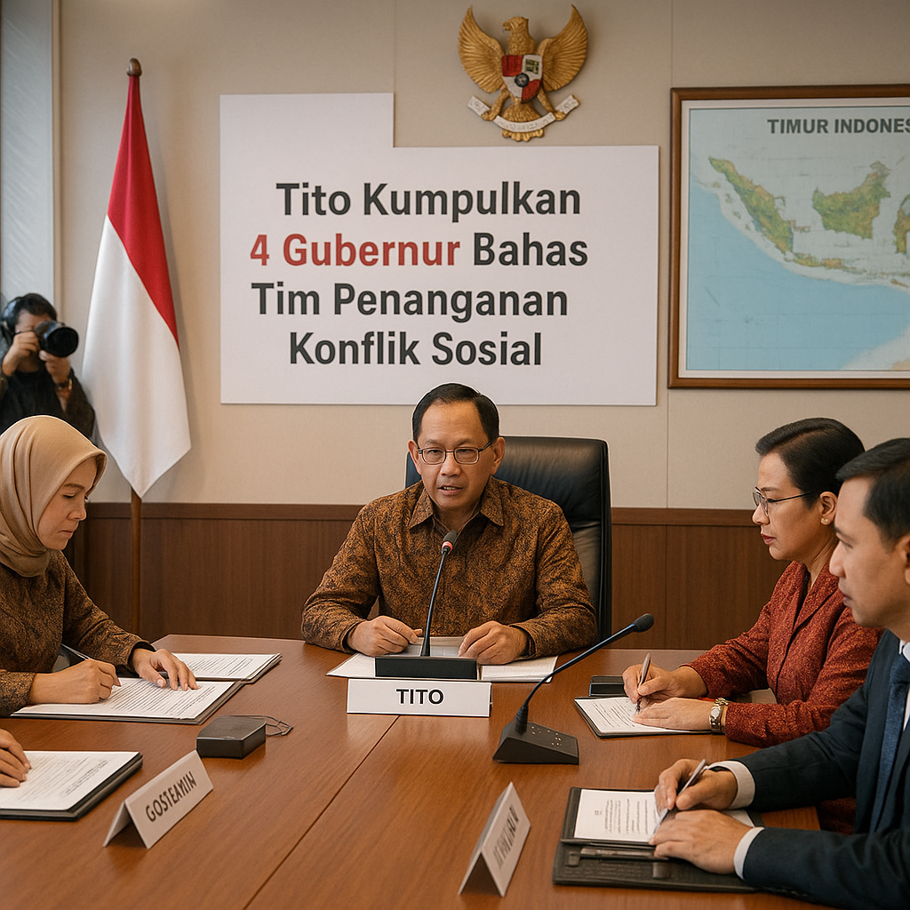 Tito Kumpulkan 4 Gubernur Bahas Tim Penanganan Konflik Sosial