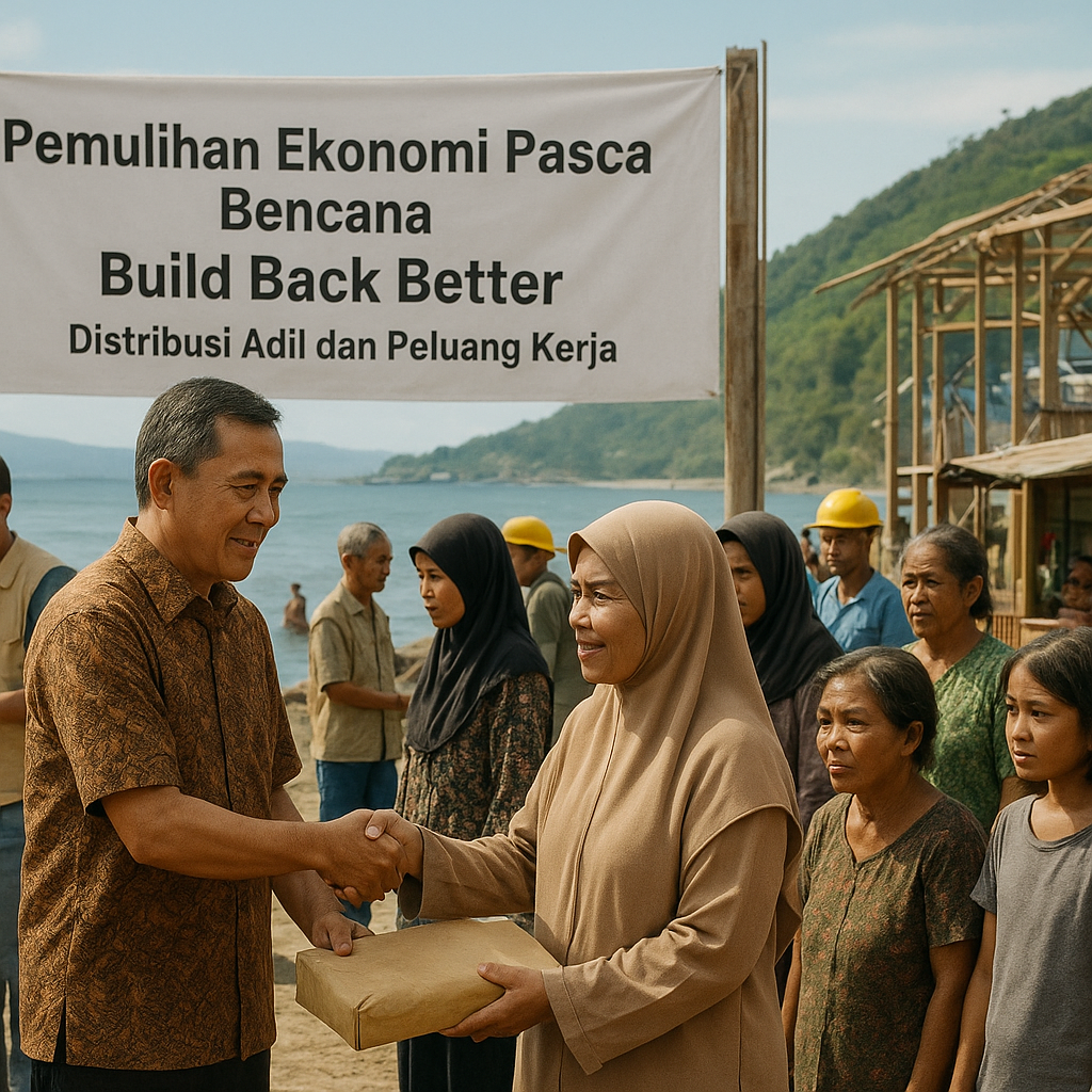 Kajian: Pemulihan Ekonomi Pasca Bencana Kunci Cegah Konflik Horizontal di Sulawesi Tengah