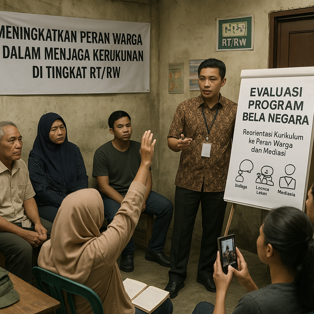 Evaluasi Program Bela Negara: Meningkatkan Peran Warga dalam Menjaga Kerukunan di Tingkat RT/RW