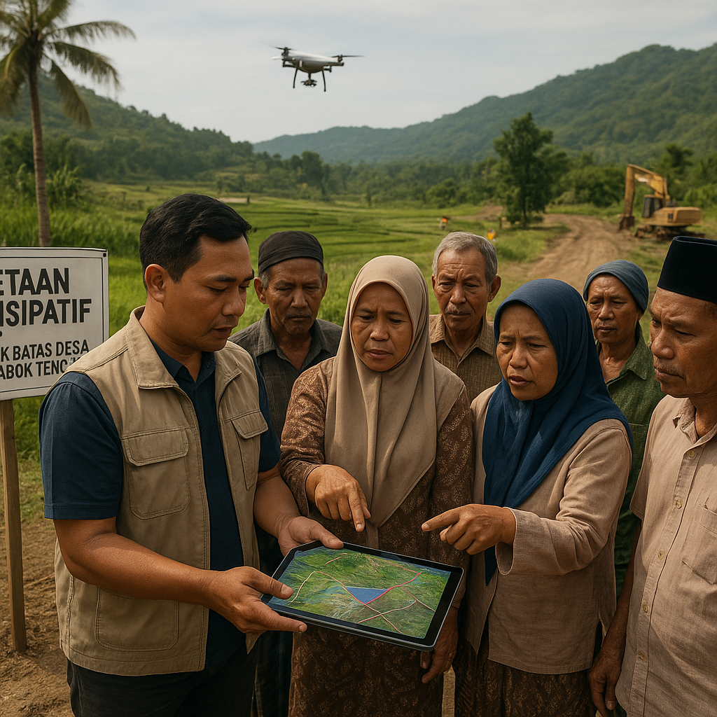 Konflik Batas Desa di Lombok Tengah: Mendorong Pemetaan Partisipatif berbasis Teknologi 3D