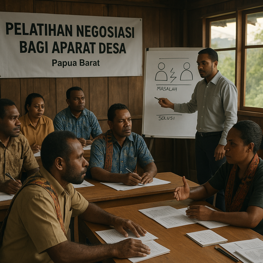 Implementasi Pelatihan Negosiasi bagi Aparat Desa di Daerah Rawan Konflik: Kajian dari Papua Barat