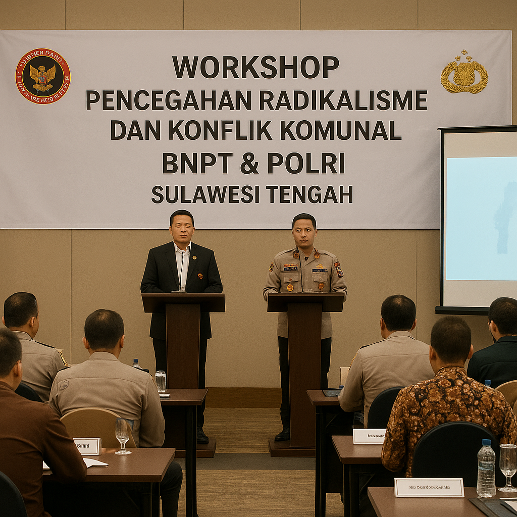 BNPT dan Polri Gelar Workshop Pencegahan Radikalisme dan Konflik Komunal di Daerah Rawan Sulawesi Tengah