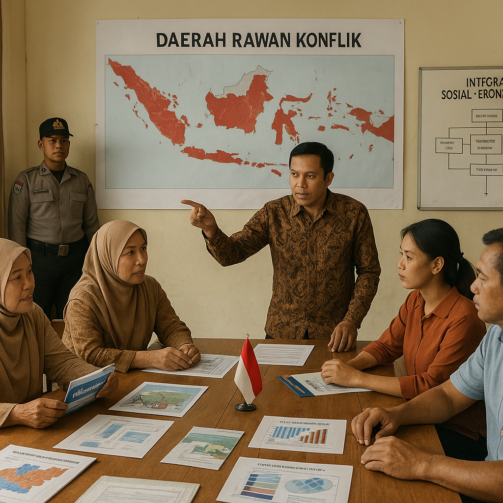 Kajian Strategi Nasional untuk Stabilitas Sosial di Daerah Rawan Konflik: Integrasi Pendekatan Sosial-Ekonomi-Politik