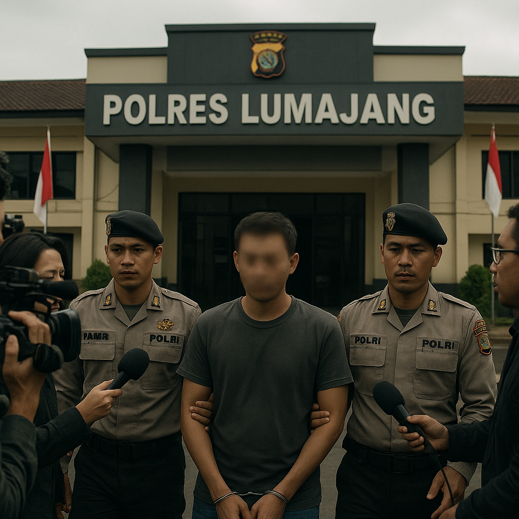 Sosok Dani yang Disebut Kades Pakel Usai Pembacokan Datang ke Mapolres Lumajang