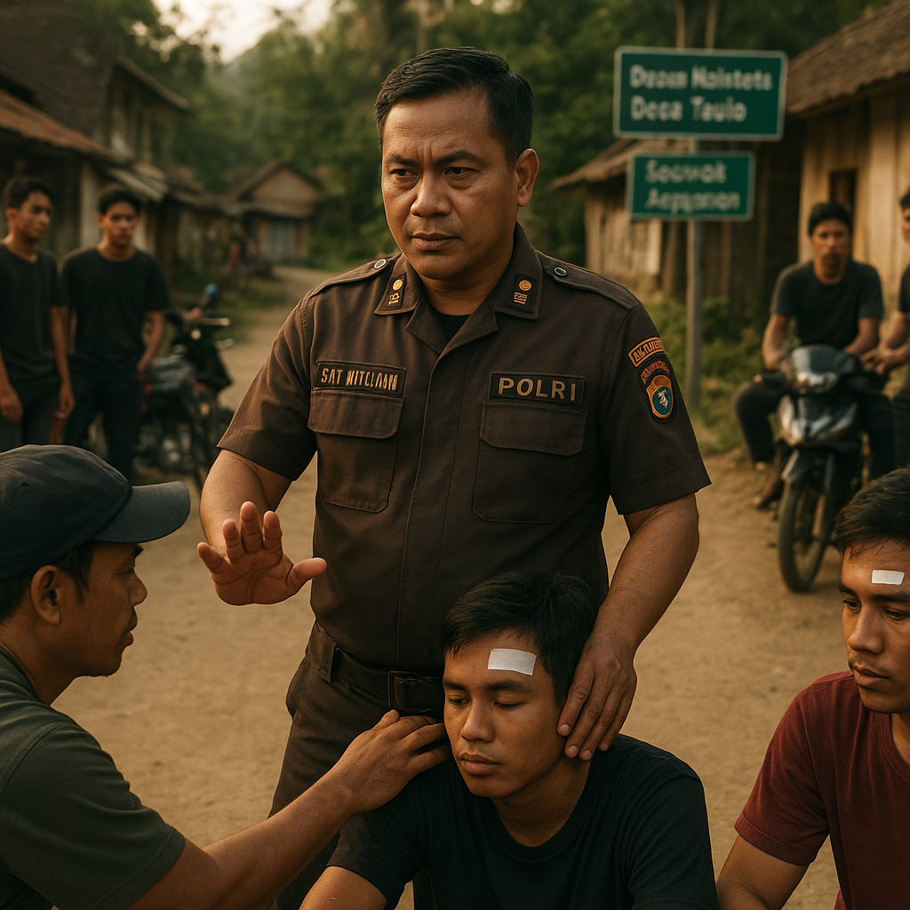 Respons Cepat dan Tepat Membaca Situasi, Kasat Intelkam Polres Enrekang Berhasil Redam Konflik Antar Pemuda
