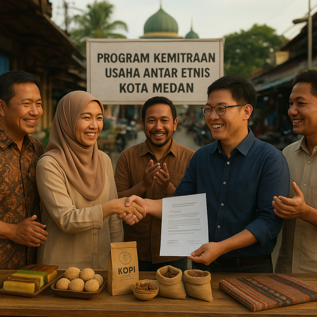 Ekonomi Inklusif sebagai Perekat Sosial: Program Kemitraan Usaha Antar Etnis di Kota Medan
