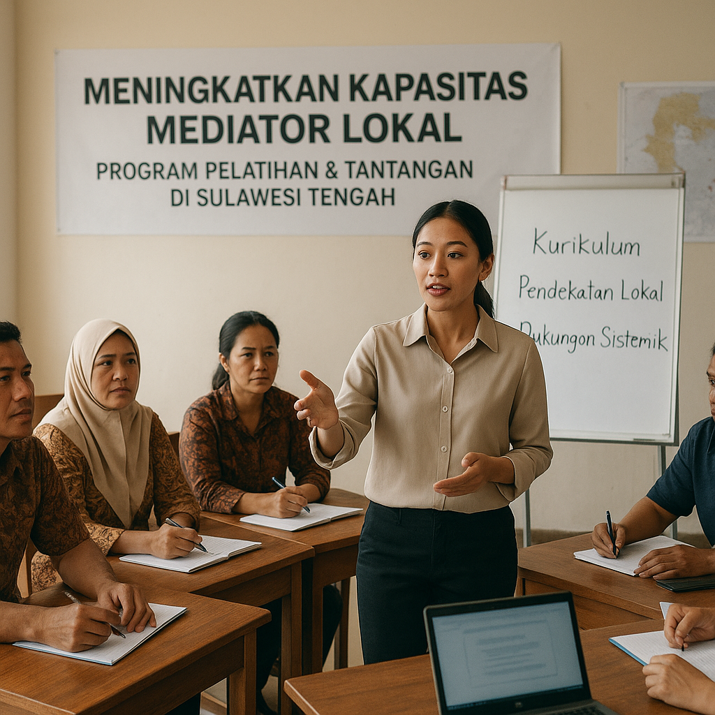 Meningkatkan Kapasitas Mediator Lokal: Program Pelatihan dan Tantangan di Sulawesi Tengah